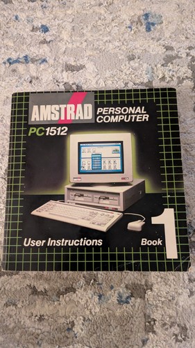 Amstrad pc1512 vintage 1986 - amstrad,