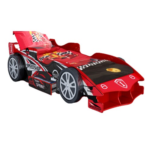 Kids red race - race, car