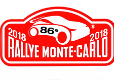 WRC Official Metal Plaque/Plate Rally Monte Carlo 2018 (S.Ogier - Fiesta WRC)
