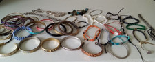 BRACELET, BANGLES, JOB LOT, 20+,MIXED,INDIAN, FRIENDSHIP, PEARL, PLASTIC ETC. 