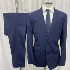 LANIFICIO CERRUTI Blue 100% Pure Wool Slim Fit 2 Piece Suit C42R W36 L32