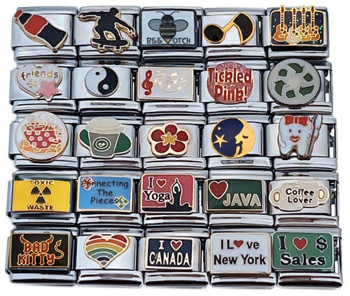9mm italian charms assorted - italian,