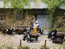 Vintage Britain’s farm Balwen Sheep, Shepherd  & Dog, unique customise