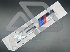 Fits BMW X5M X5 M Badge For Rear Boot Chrome Silver OEM Spec UK Seller