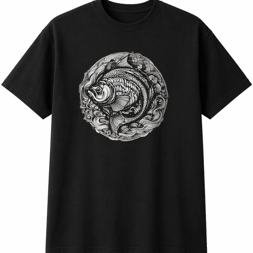 Tattoo ghost carp mens - tattoo,