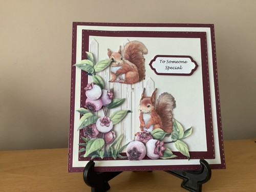 Handmade berries and squirrel - berries,
