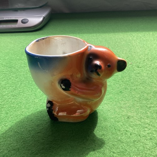 Vintage teddy egg cup - teddy,