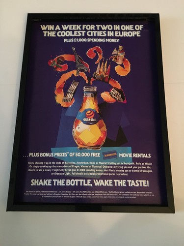 Orangina fruit drink 1998 - fruit, a4