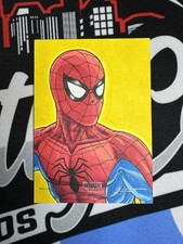 2025 Topps Marvel Comic Heroes 1975 Sketch 1/1 Spider-Man SSP