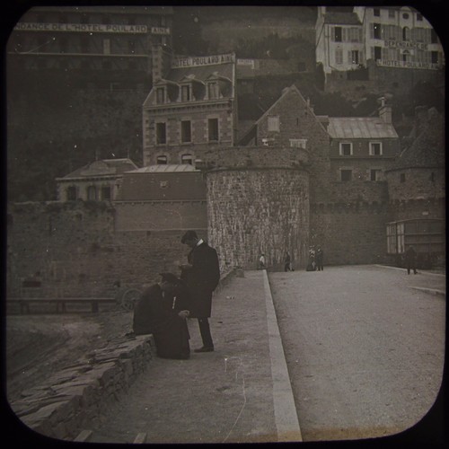 Glass magic lantern slide - magic,