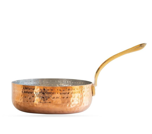 Copper food fry pan - fry,