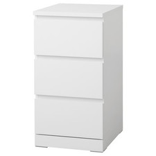 MALM White Chest of Drawers Bedroom Storage Units Multiple Sizes By IKEA