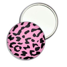 Pink Leopard Print Round