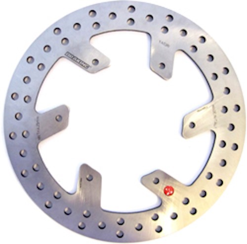 Braking rear brake disc for