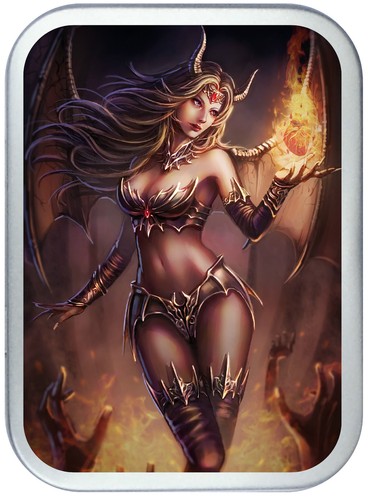 Devil woman 1oz - devil, silver