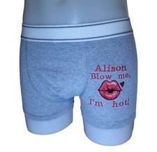 PERSONALISED MENS BOXERS SHORTS PANTS UNDERWARE SEX PRESENT GIRLFRIEND NOVELTY