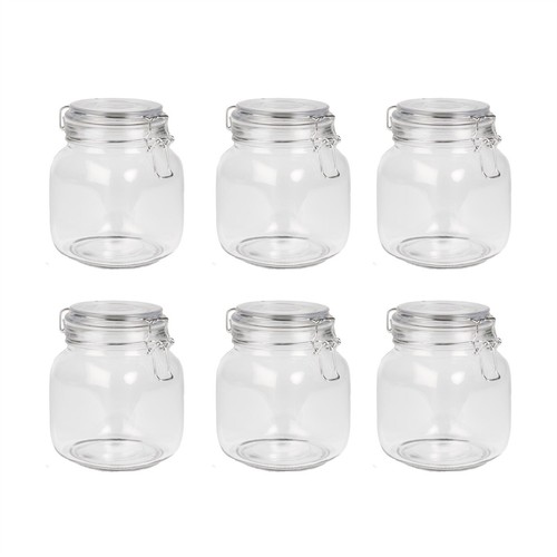 Glass storage jars - 1l,