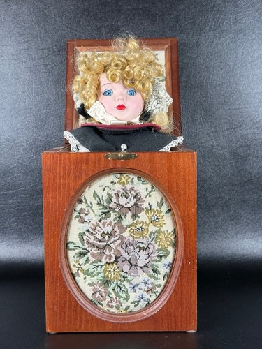 Enesco musical doll wooden - doll, in