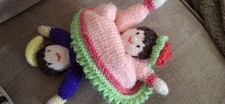 Hand Knitted Topsy Turvy Doll