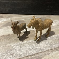 Vintage Britains Moose & Stag MISSING Removable Horns Zoo Animals