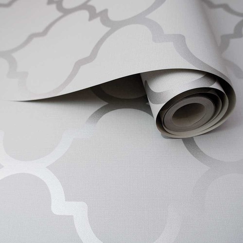 Grey lattice wallpaper - grey,