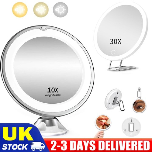 Magnifying mirror with - magnifying, led