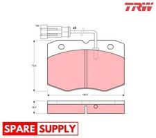 BRAKE PAD SET, DISC BRAKE FOR