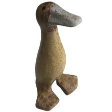 Terracotta Ceramic Duck Statue