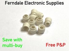 Ceramic Insulating Bead Electronic Component Spacer 2.0-5.2 inner dia, 10/50 pk