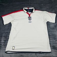 England Football Shirt Mens 2XL White Home Umbro Reversible Kit 2003 2005 Jersey