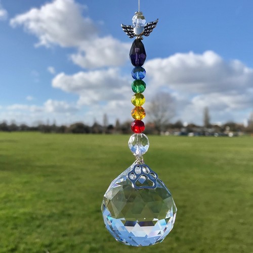 New glass crystal sphere - new,