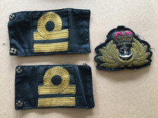 Royal Navy slip-on epaulettes for Lieutenant & officer's badge