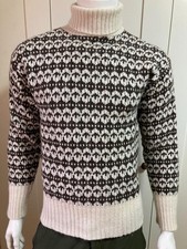 Faroe Fair Isle Danish Wool Blend Roll Neck Polo Neck Jumper
