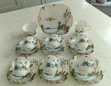 Mayer & Sherratt Melba Bone China Art Deco 21 Piece Tea  Set  Rare Pattern 4394