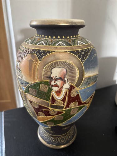 Japanese satsuma gilded vase - japanese,