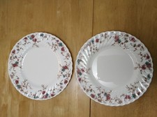 Two Vintage Dinner Plates by