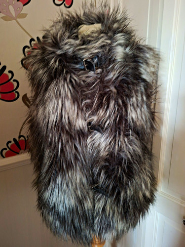Mint velvet faux fur black - mint,