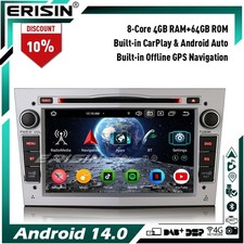 4+64GB Android 14 CarPlay Car Stereo GPS for Opel Corsa C/D Signum Antara Zafira