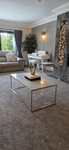 Rectangular white marble - white,