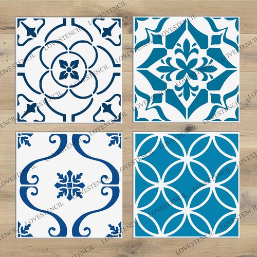 Tile stencils lovestencil - stencils,