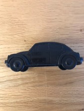 VW BEETLE BLACK PLASTIC INJECTION MOULDING  MODEL PEN HOLDER VINTAGE RECYCLING