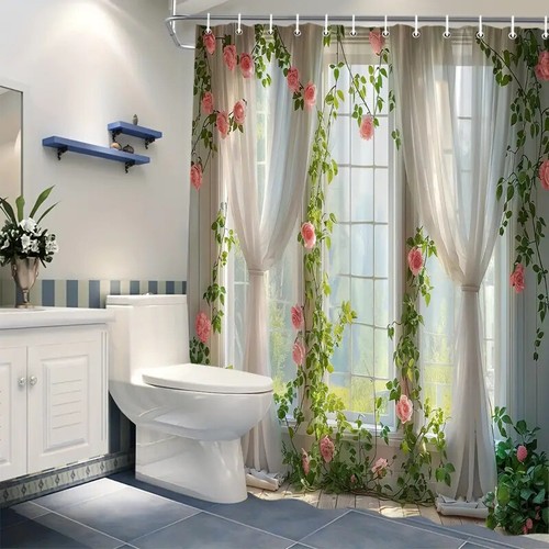 Rose vine window screen - rose,