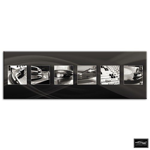 Vinyl decks turn - decks, dj