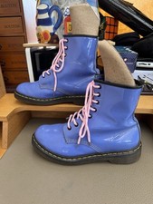 Dr. Martens/ Doc Martens boots 1460 Pascal Light Blue Soft Leather Size 6 Boots