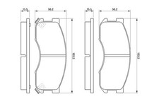 BOSCH Brake Pad Set 0986424202