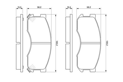 Bosch brake pad - brake,