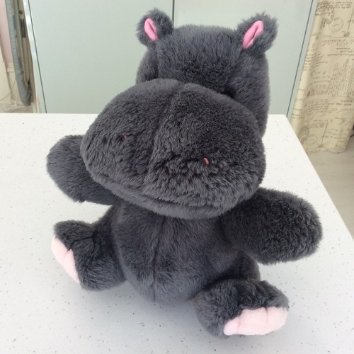 Large hippo plush hand - hippo,