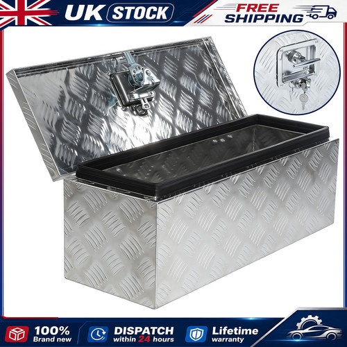 Aluminium lockable tool box - aluminium,