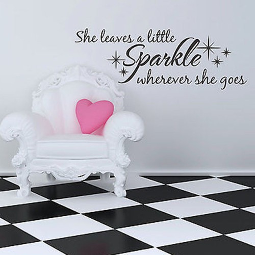 She leaves little sparkle - she, a
