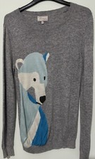 Oliver Bonas Polar Bear Express Jumper Alpaca Blend Size 10
